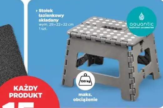 Stołek łazienkowy składany