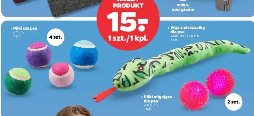 Piłki migające dla psa ø 6.5 cm