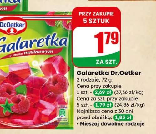 Galaretka o smaku truskawkowym