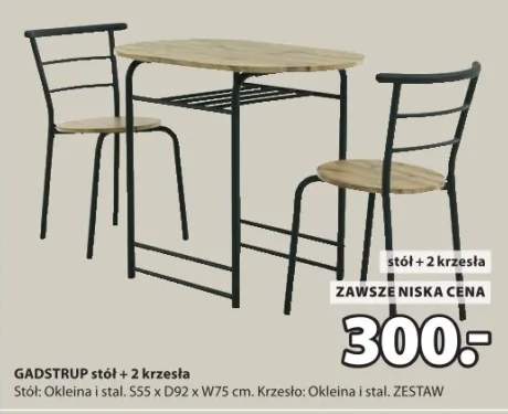 Stół + 2 krzesła