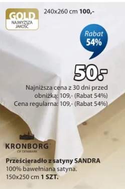 Prześcieradło z satyny SANDRA