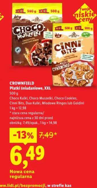 płatki śniadaniowe