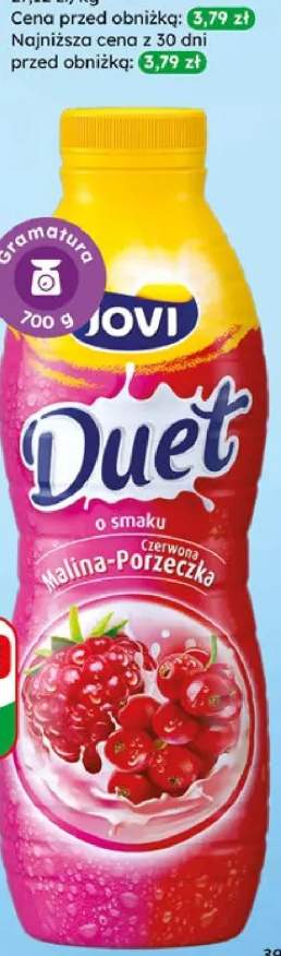 Jogurt pitny malina porzeczka