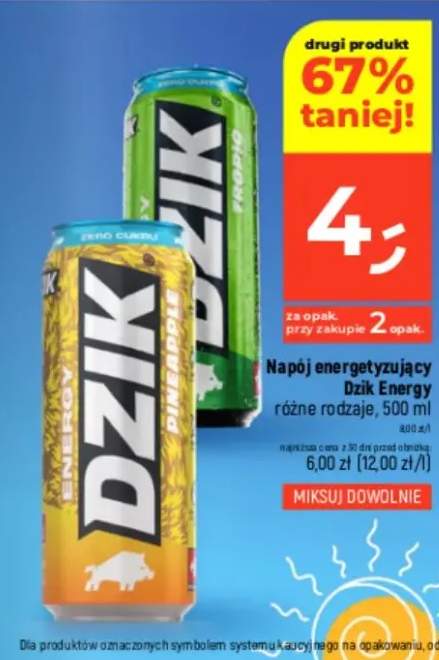 Napój energetyzujący różne rodzaje