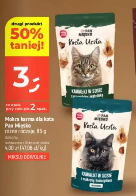 Mokra karma kawałki w sosie