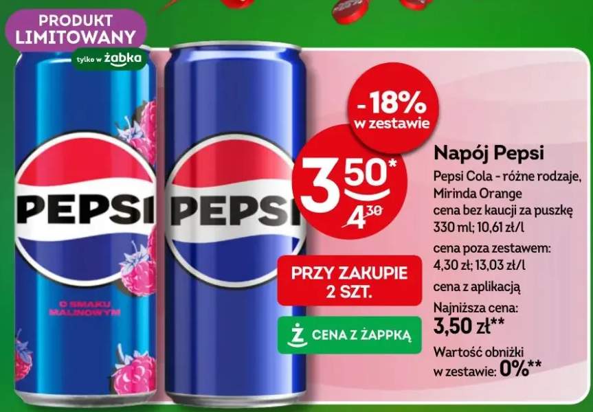 Napój Pepsi Cola - różne rodzaje, Mirinda Orange