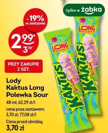 Lody Kaktus Long Polewka Sour