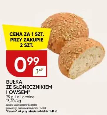 Bułka ze słonecznikiem i owsem