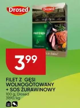 Filet z gęsi wolnogotowany + sos żurawinowy