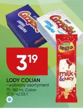 Lody Colian wybrany asortyment