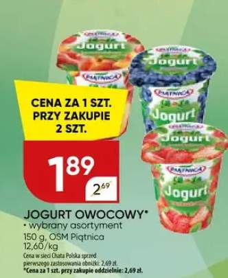 Jogurt owocowy wybrany sortament