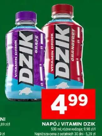 Napój vitamin dzik