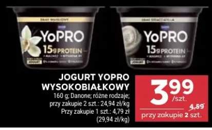 Jogurt yopro wysokobiałkowy