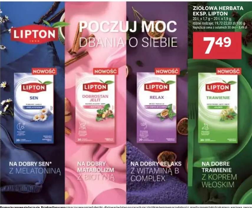 Ziołowa herbata eksp. lipton