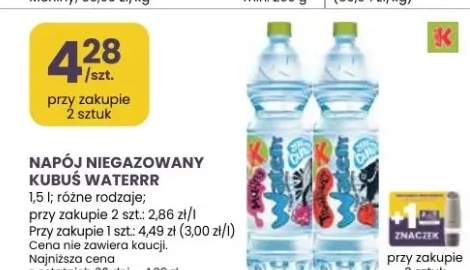 Napój niegazowany Kubuś Waterrr