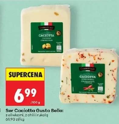 Ser caciotta z oliwkami