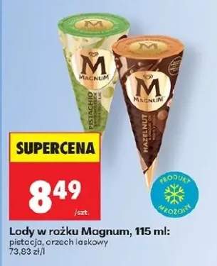 Lody w rożku pistacja