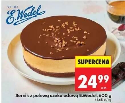 Sernik z polewą czekoladową