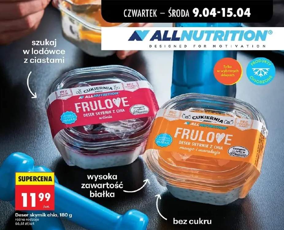 Deser skyrnik chia wiśnia