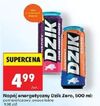 Napój energetyczny Zero pomarańczowy
