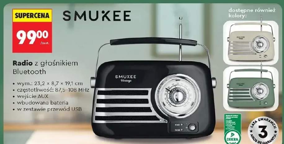 Radio z głośnikiem Bluetooth