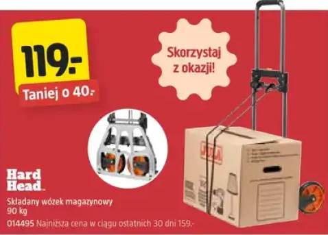 Składany wózek magazynowy 90 kg