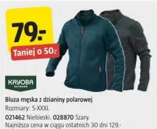 Bluza męska z dzianiny polarowej