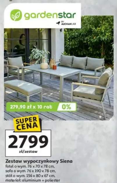 Zestaw wypoczynkowy Siena