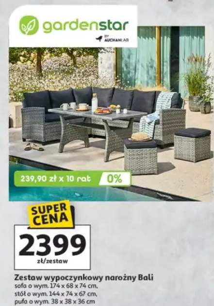 Zestaw wypoczynkowy narożny Bali