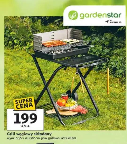 Grill węglowy składany