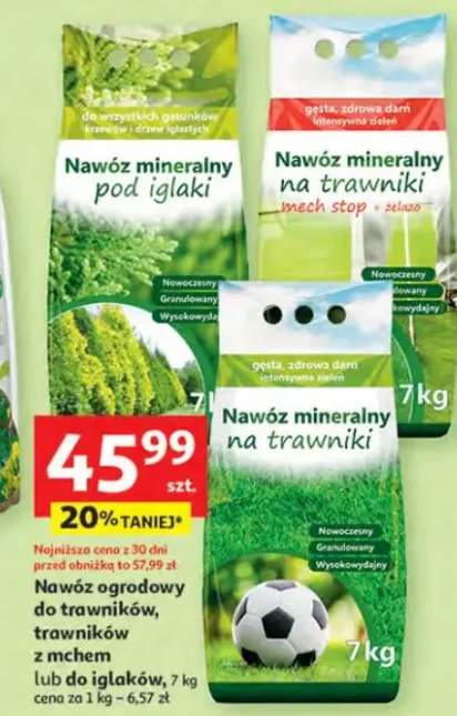 Nawóz ogrodowy do trawników, trawników z mchem lub do iglaków