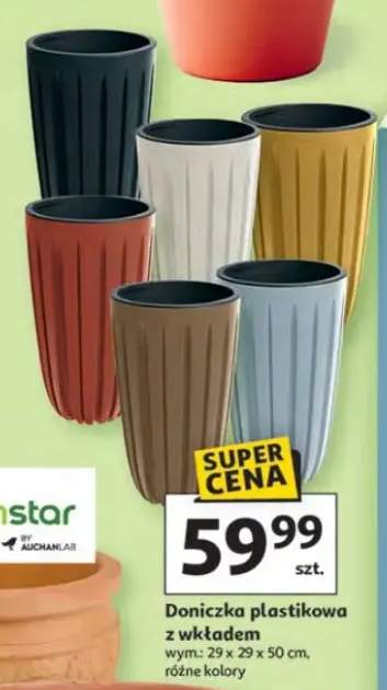 Doniczka plastikowa z wkładem