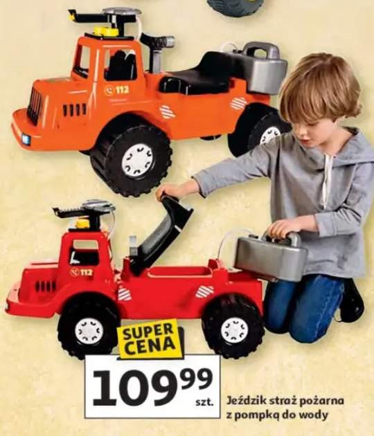 Jeździk straż pożarna z pompką do wody