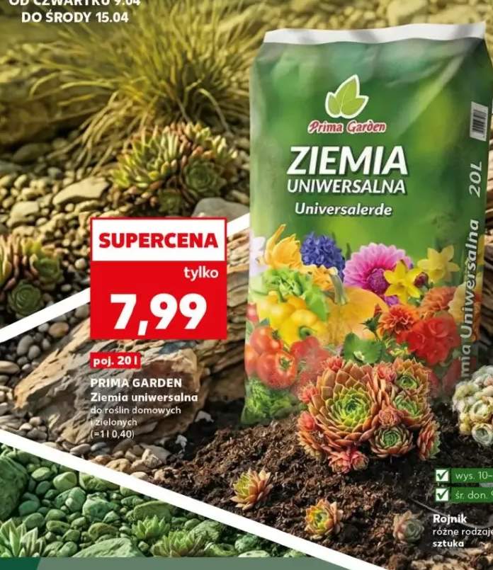 Ziemia uniwersalna do roślin domowych i balkonowych