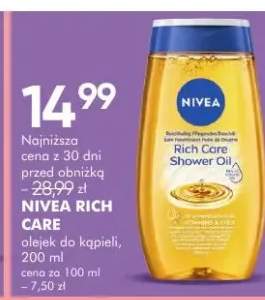 Olejek do kąpieli Nivea Rich Care