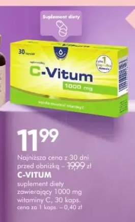 Suplement diety zawierający 1000 mg witaminy C