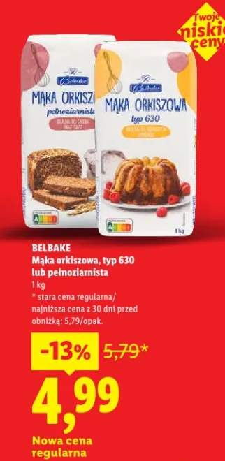 Mąka orkiszowa, typ 630 