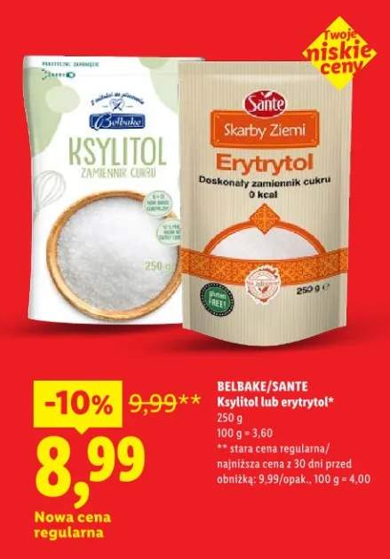 Erytrytol doskonały zamiennik cukru 0 kcal