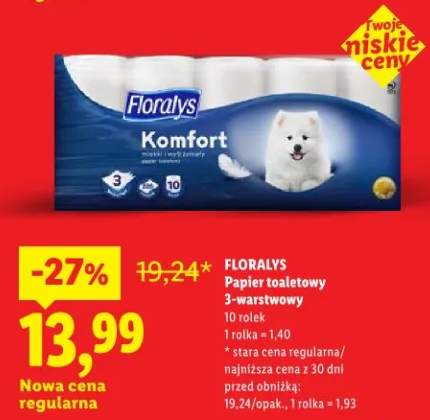 Papier toaletowy 3-warstwowy