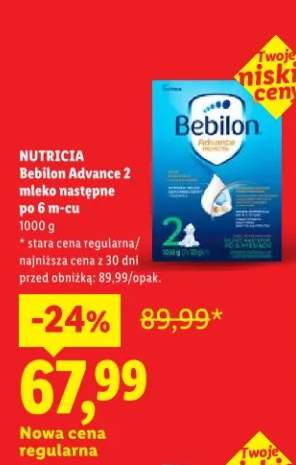 Mleko następne po 6 m-cu  Bebilon Advance 2