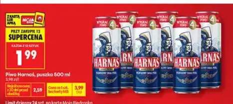 Piwo Harnaś, puszka 500 ml