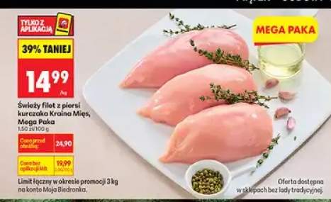 Filet z piersi kurczęcia Kraina Mięs Mega Paka