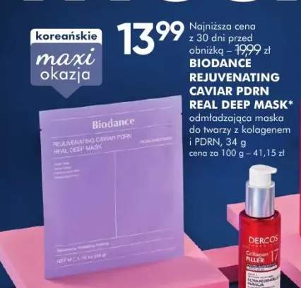 Odmładzająca maska do twarzy z kolagenem i PDRN