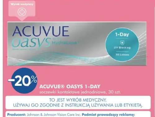 Soczewki kontaktowe jednorazowe Acuvue Oasys 1-Day