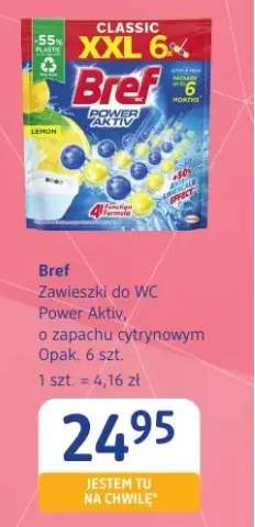 Zawieszki do WC Power Aktiv, o zapachu cytrynowym