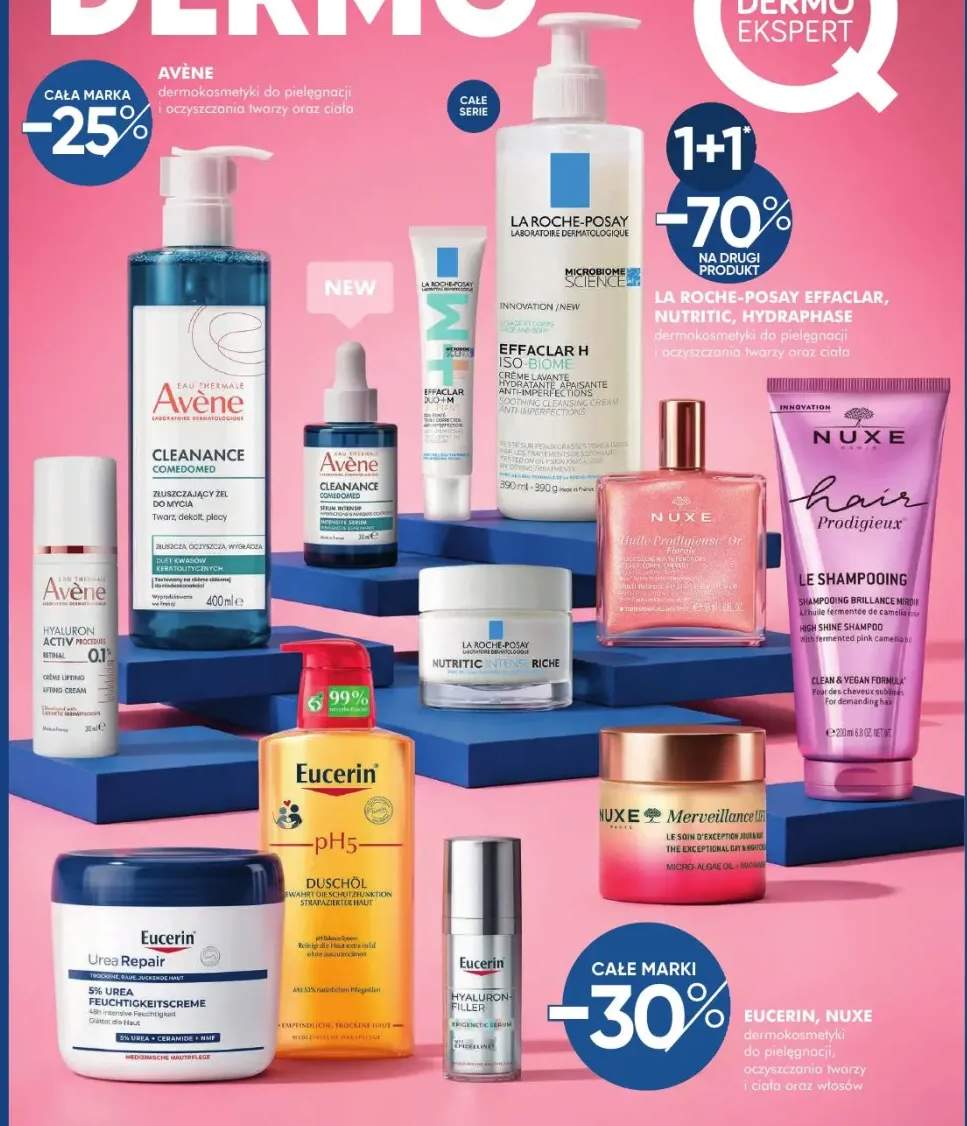 Dermokosmetyki do pielęgnacji, oczyszczania twarzy i ciała oraz włosów