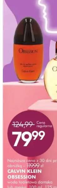 Woda toaletowa Obsession damska lub męska