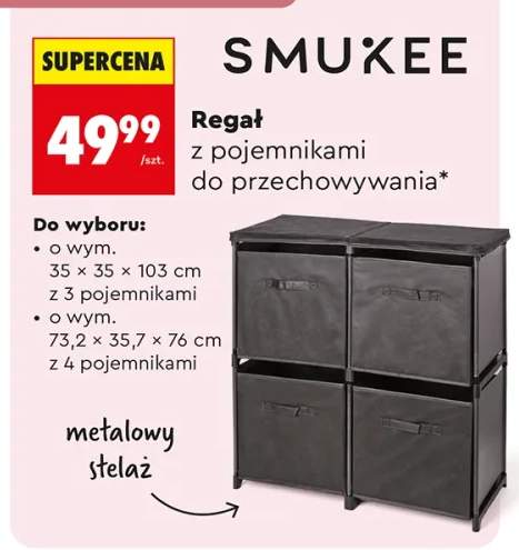 Regał z pojemnikami do przechowywania