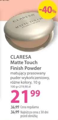 Puder Matte Touch Finish Powder matujący prasowany wykończeniowy różne kolory