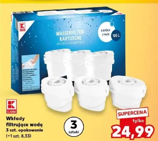 Wkłady filtrujące wodę